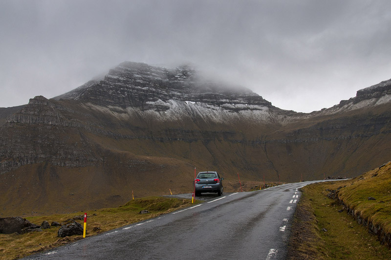 die höchste Erhebung auf den Färöer, der 882m hohe Slaettaratindur