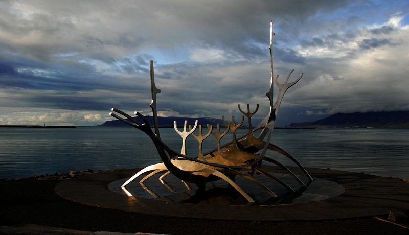 "Sun Voyager" Skulptur in Reykjavik
