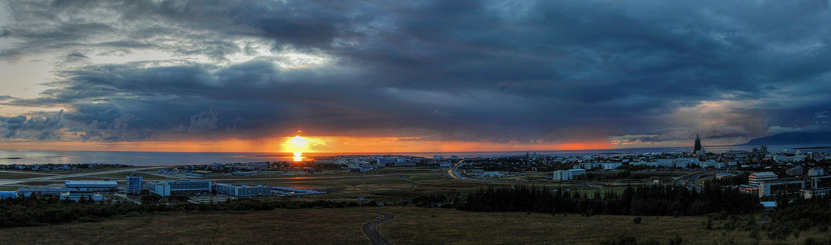 Blick auf Reykjavik