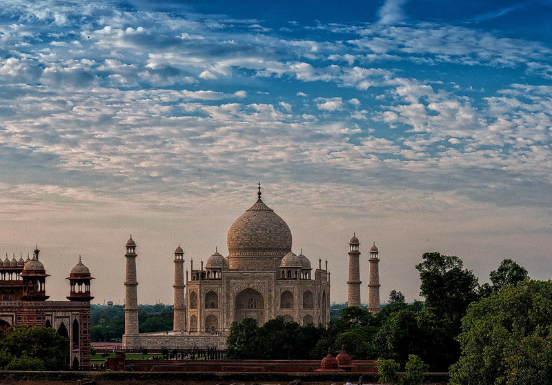 zum Abschluss noch ein Abstecher nach Agra, zum Taj Mahal