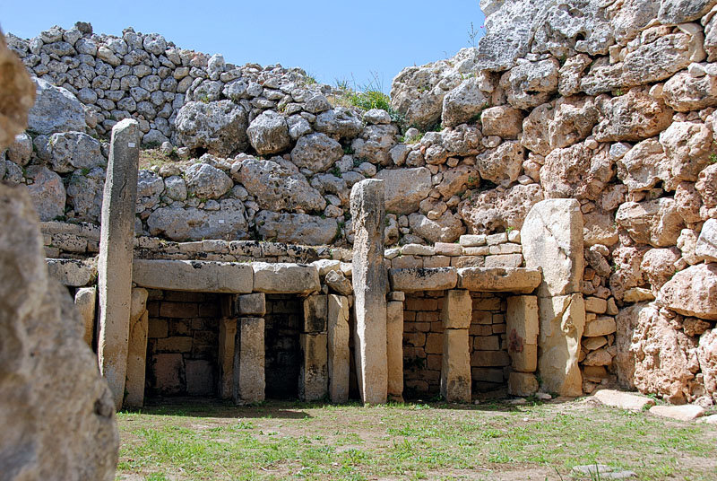 prähistorische Ausgrabung "Ggantija", ca. 5.800 Jahre alt / Xaghra, Gozo