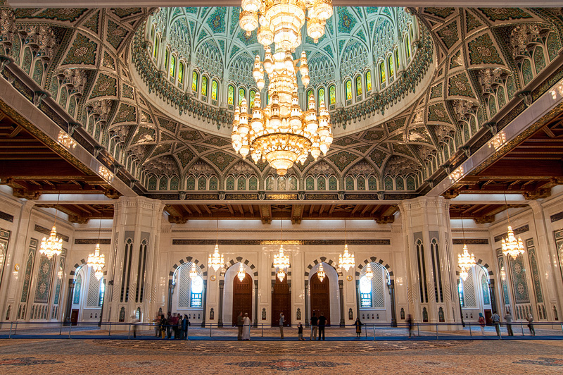 Sultan Qaboos Moschee in Muscat