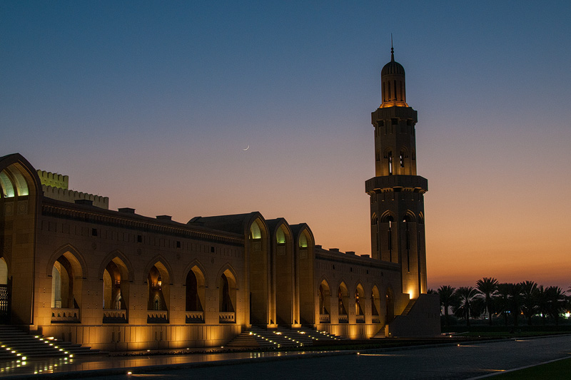Sultan Qaboos Moschee in Muscat