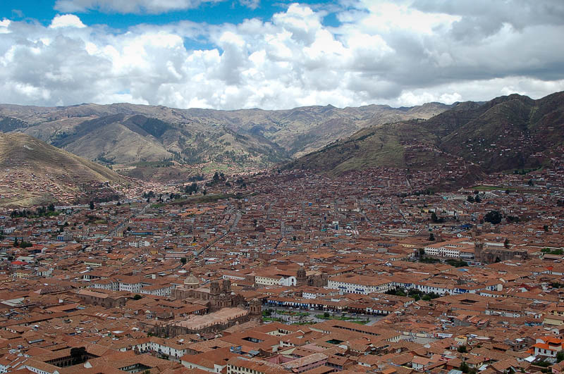Blick auf Cusco, den "Nabel der Welt" der Inkas