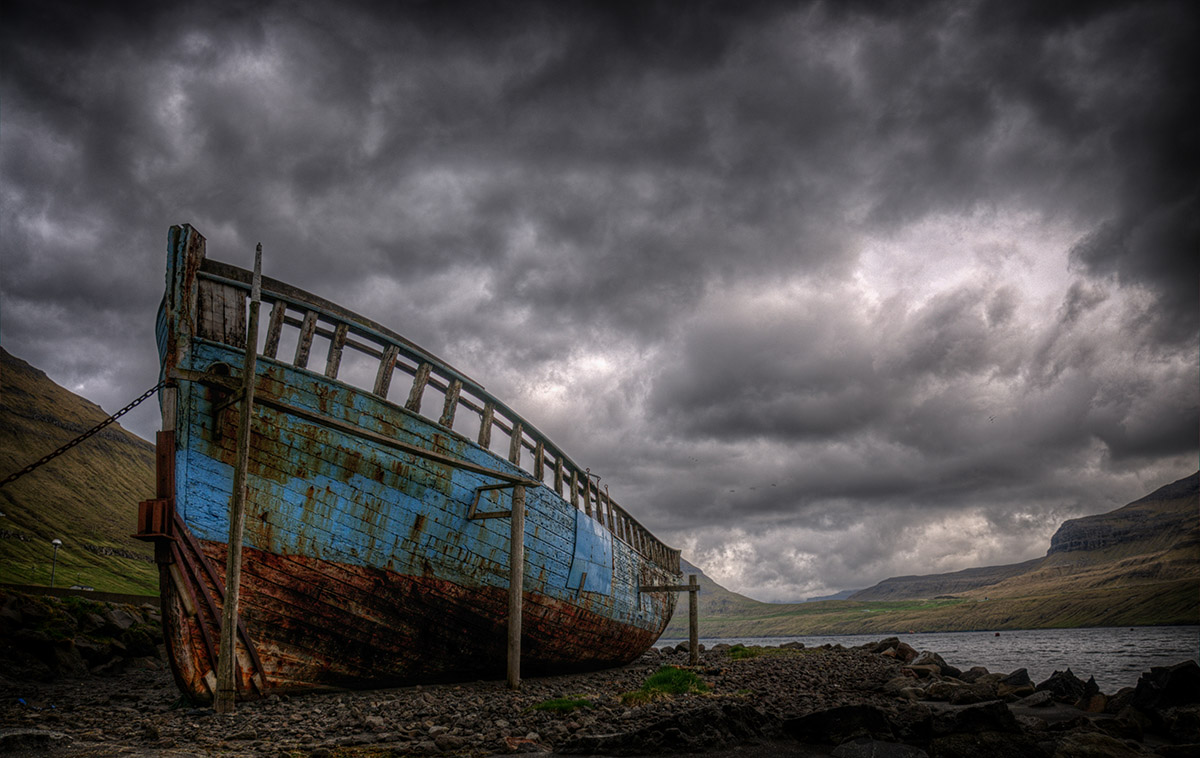im Hafen von Fuglafjördur