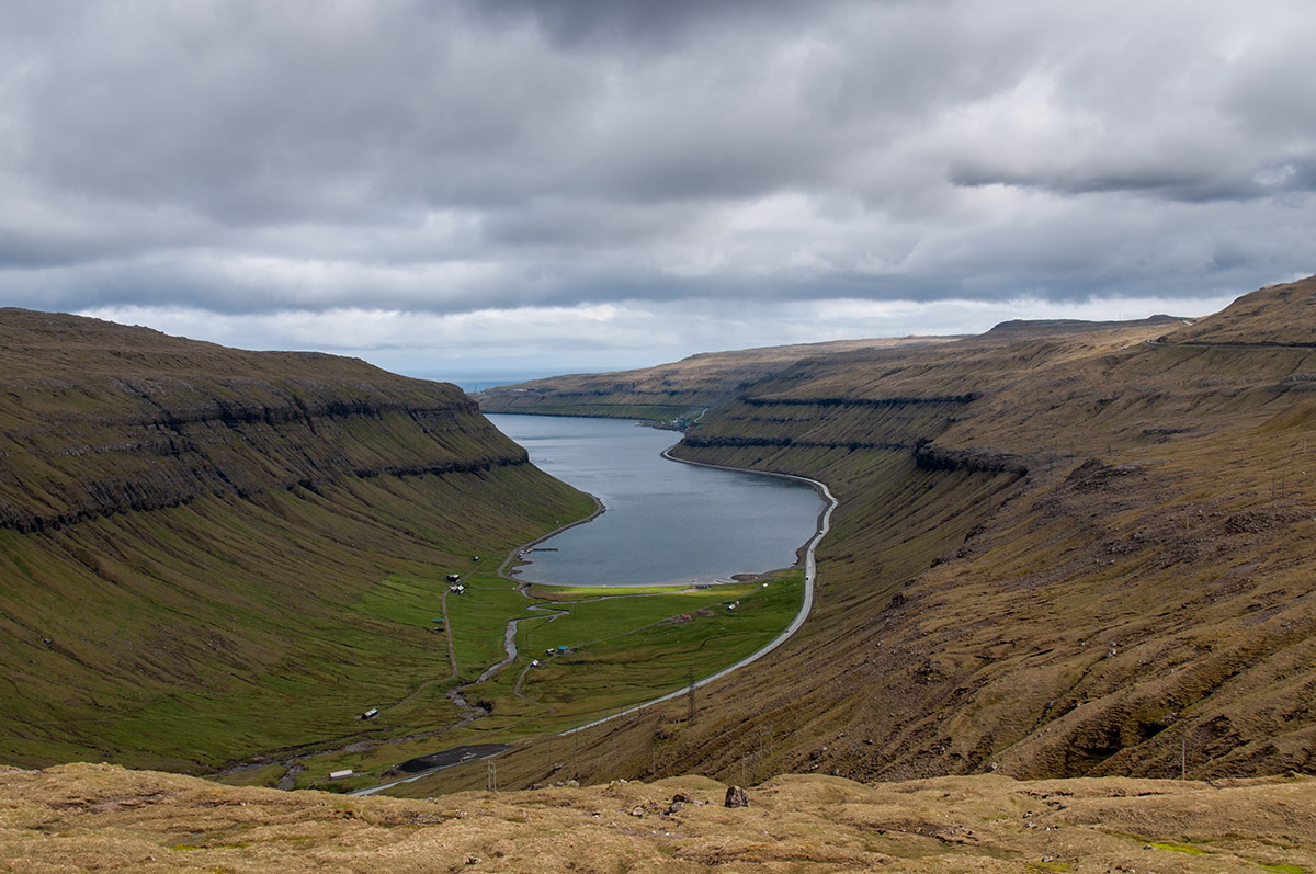 Blick auf den Kaldbaksfjördur