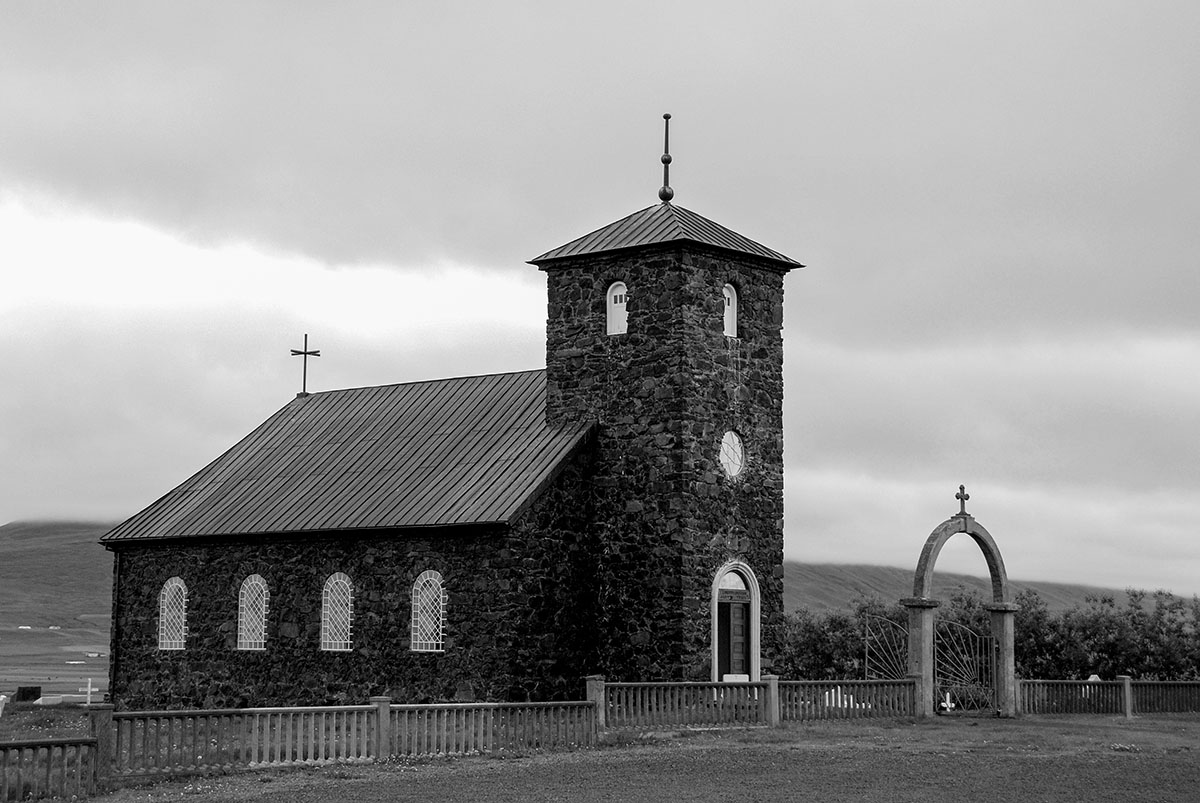 Steinkirche in Nordisland