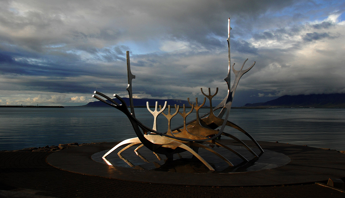 "Sun Voyager" Skulptur in Reykjavik
