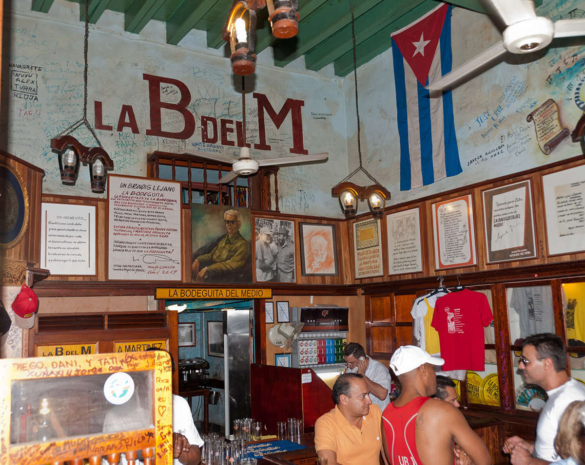 die "Bodeguita del Medio", das zweite Stammlokal Ernst Hemingways