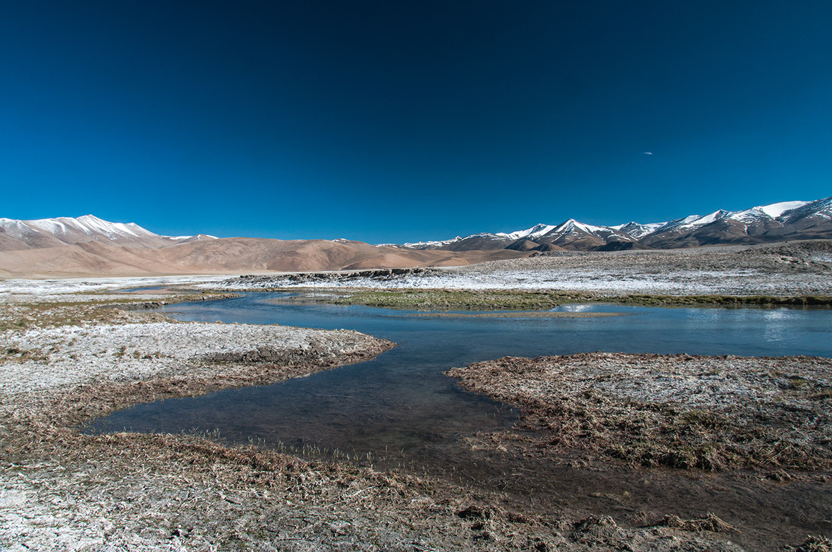 der Tsokar-See auf ca. 4.500m Höhe