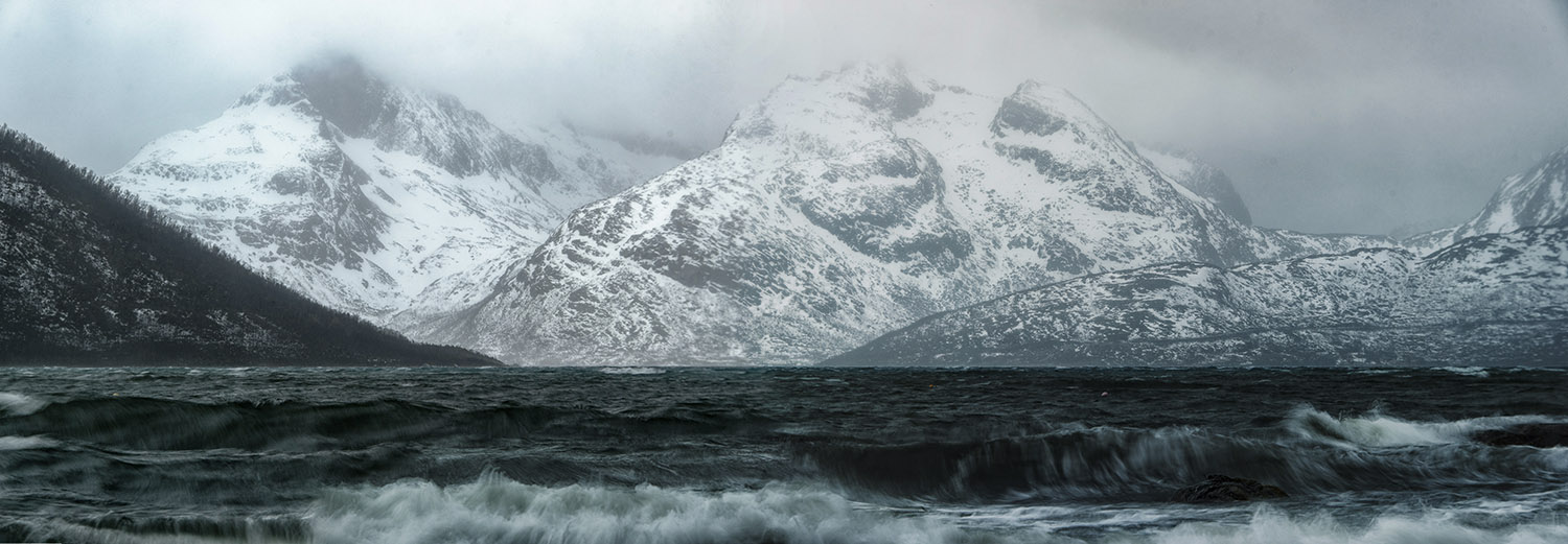 auf der Fahrt durch Kvaløya