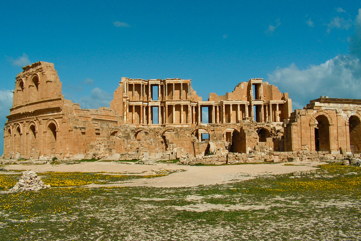 Die altrömische Siedlung Leptis Magna