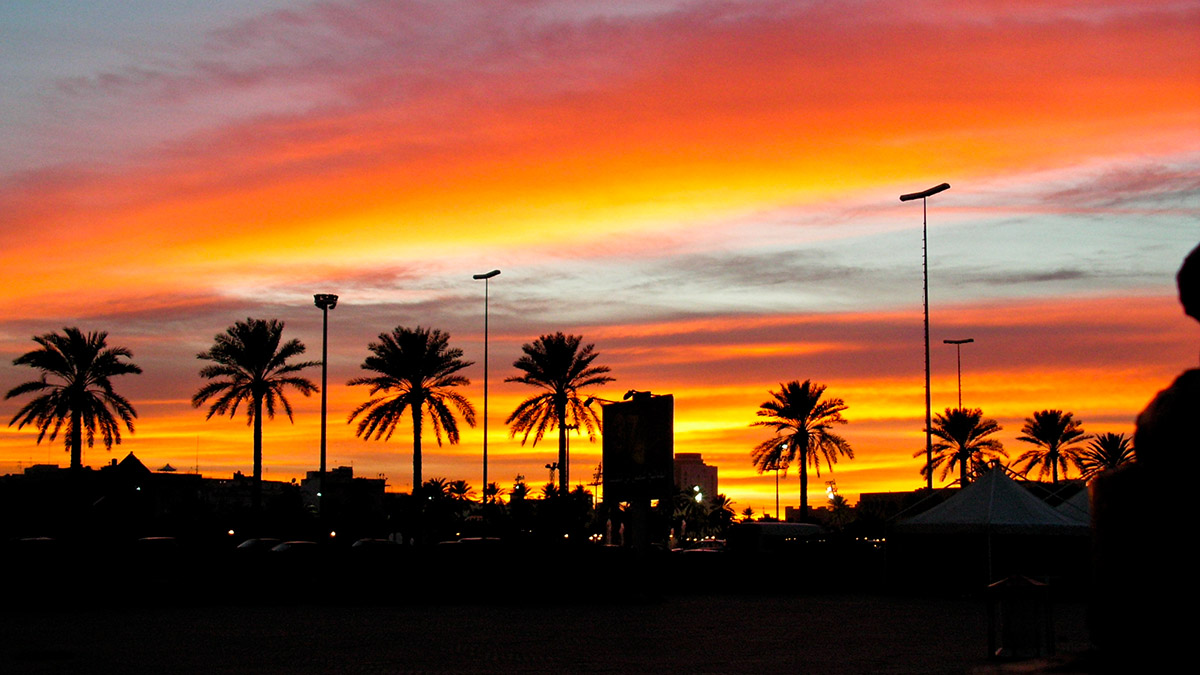 Sonnenuntergang in Tripolis