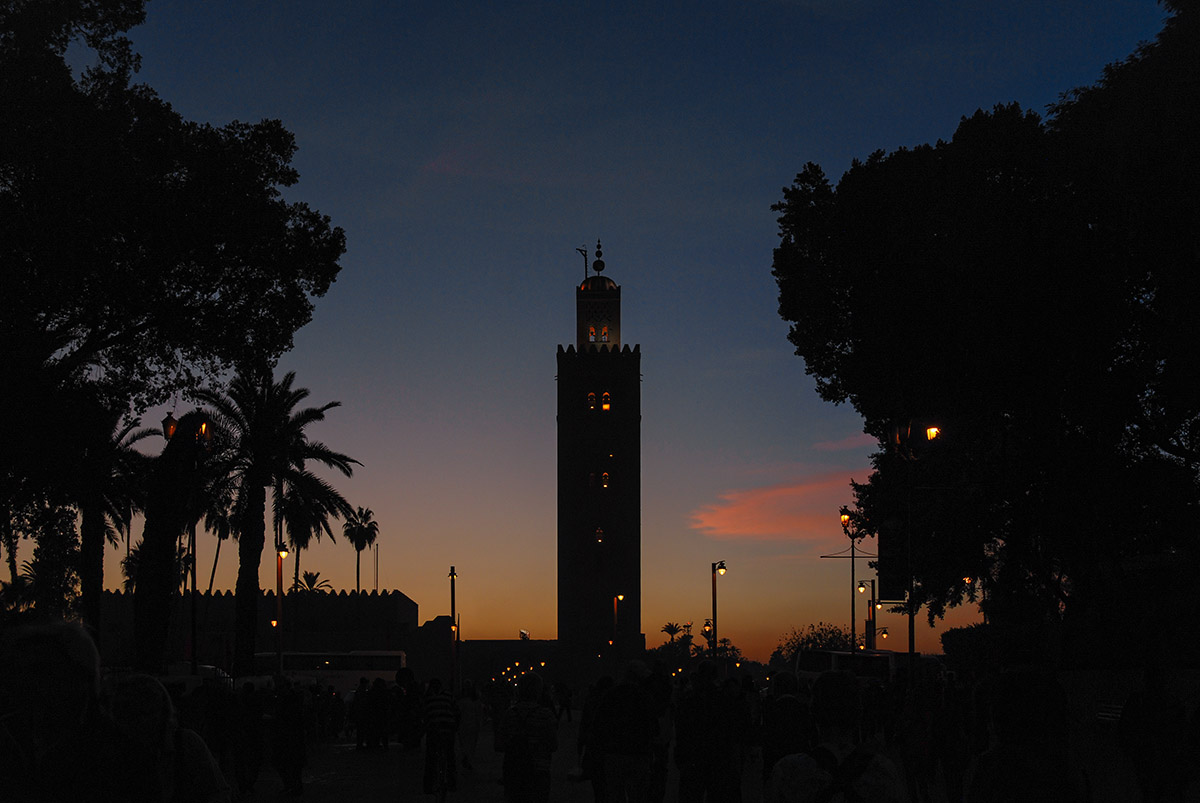 Dämmerung in Marrakech