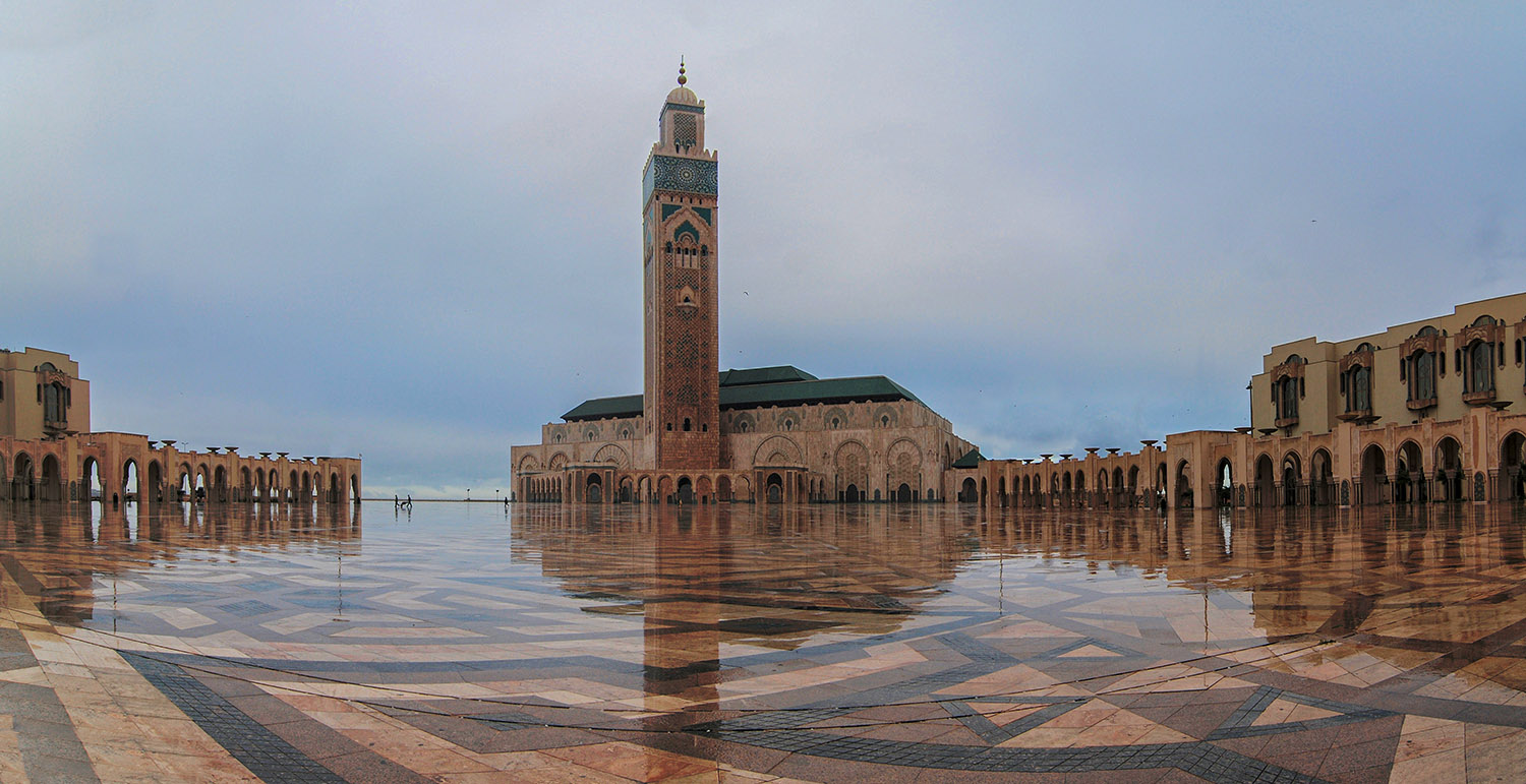 König Hassan II Moschee in Casablanca, das höchste religiöse Gebäude der Welt