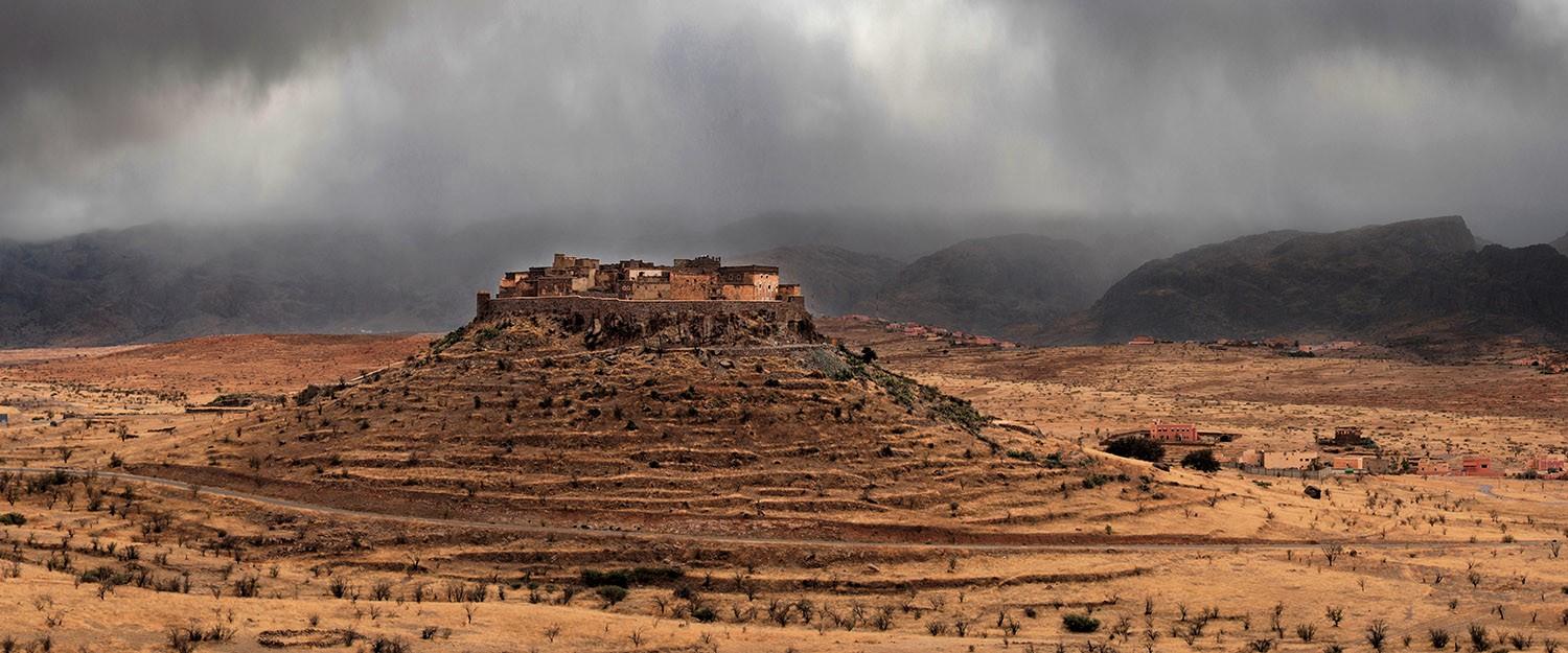 eine Kasbah im Antiatlas-Gebirge
