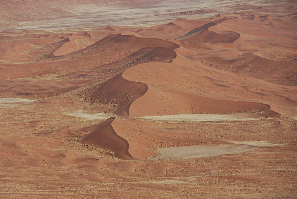 Flug über die Namib Wüste