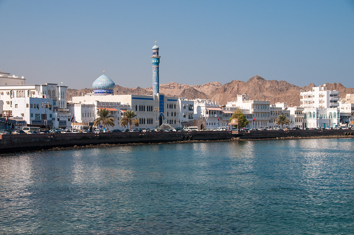 Blick auf die Altstadt von Muscat
