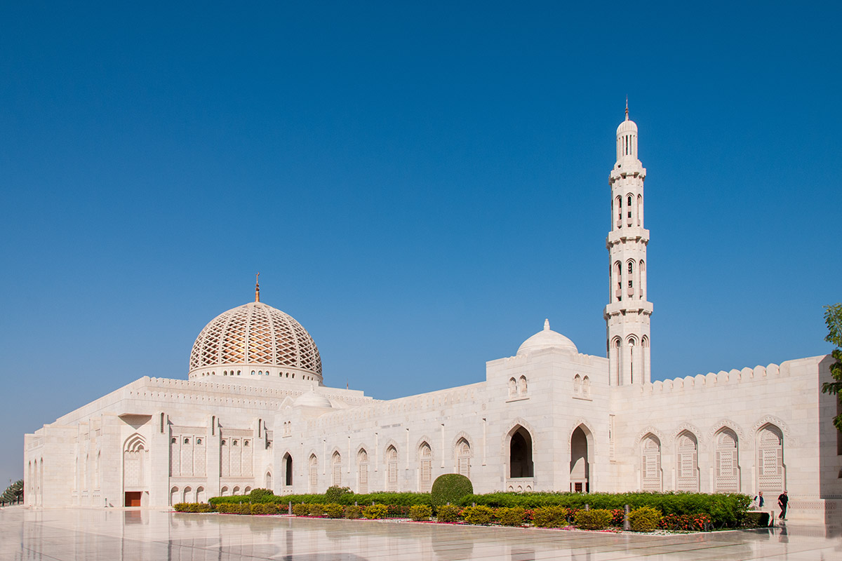 Sultan Qaboos Moschee in Muscat