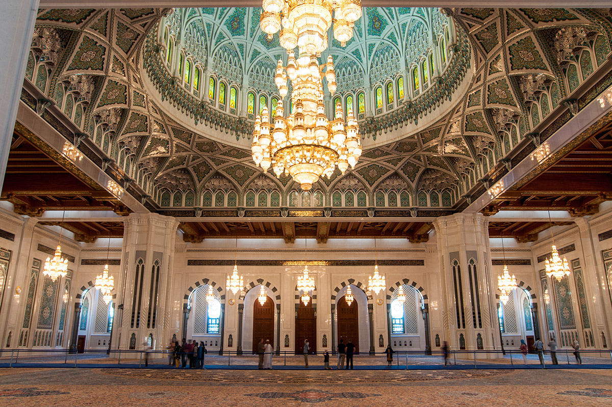 Sultan Qaboos Moschee in Muscat