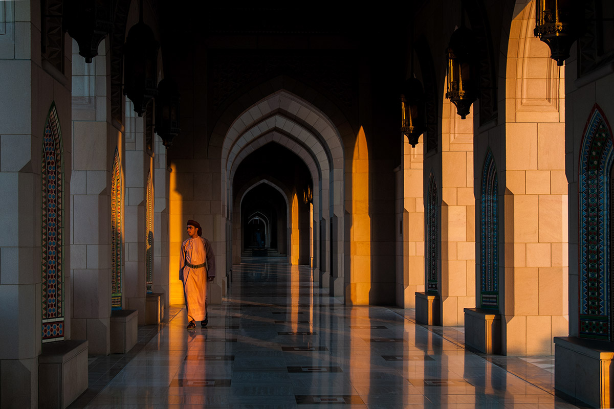 Sultan Qaboos Moschee in Muscat