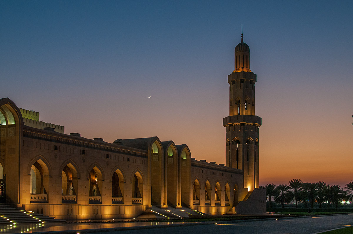 Sultan Qaboos Moschee in Muscat