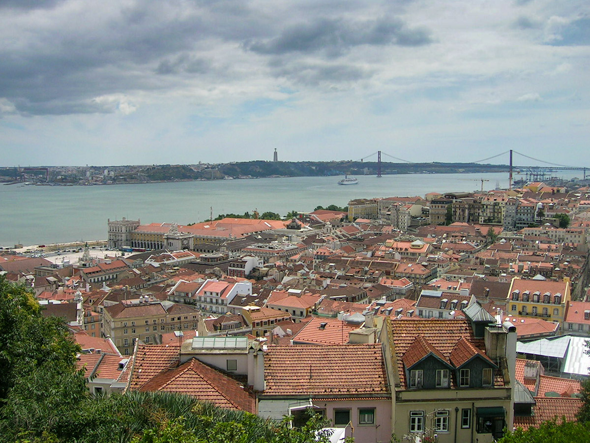 Blick auf Lissabon