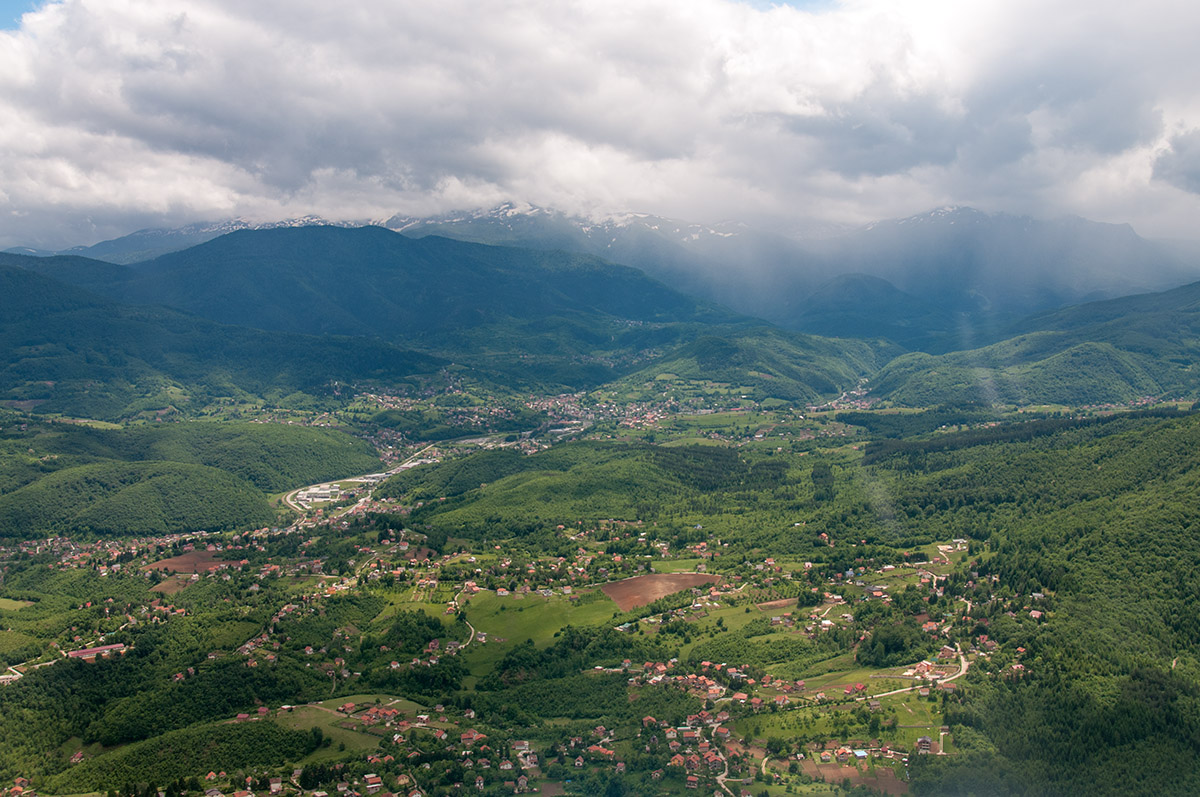 Landeanflug auf Sarajevo