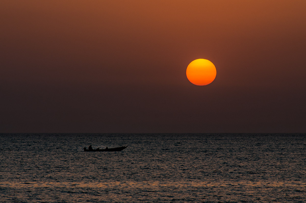 der letzte Sonnenuntergang in Mbour