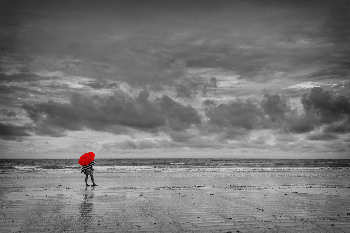 Regen am Anse Volbert
