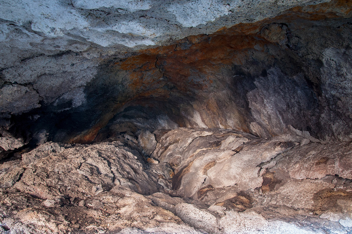 Ursprung des Lavastroms vom Ausbruch 2003