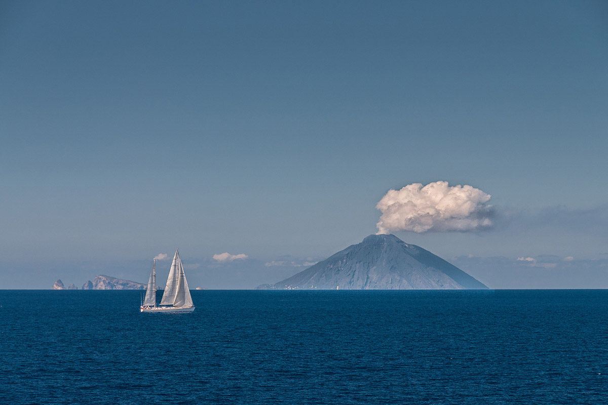 Blick Richtung Stromboli