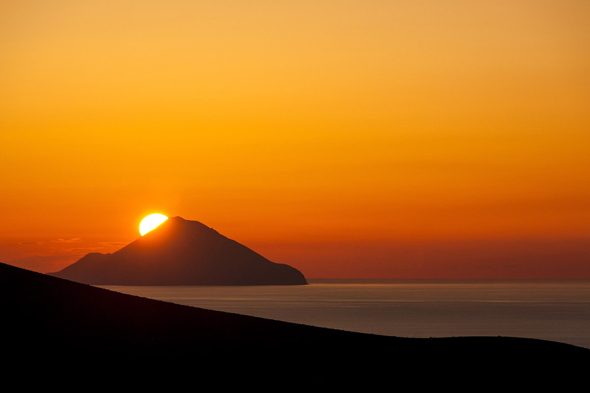Sonnenuntergang auf Vulcano