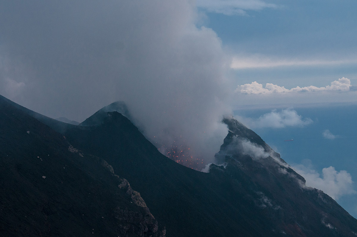 Ausbruch des Stromboli