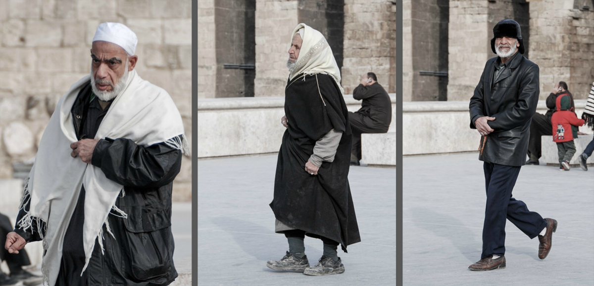Menschen in Aleppo