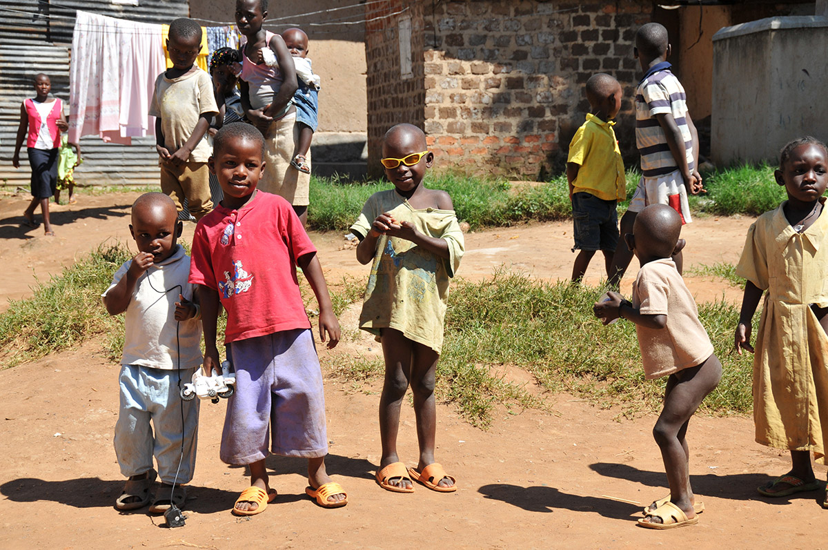 in den Slums von Kampala